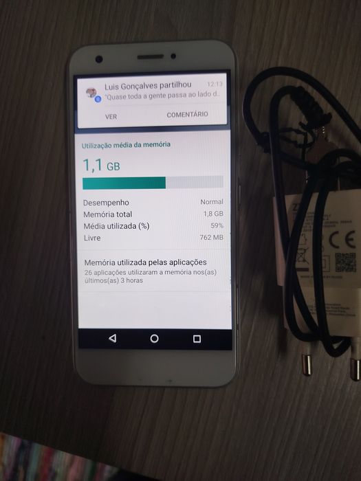 Telemóvel ZTE de 2 cartões