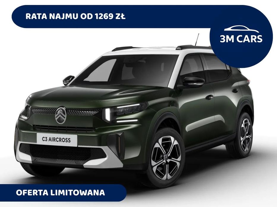 Citroën C3 Aircross Rata wynajmu od 1269zł, Wersja MAX + Pakiety