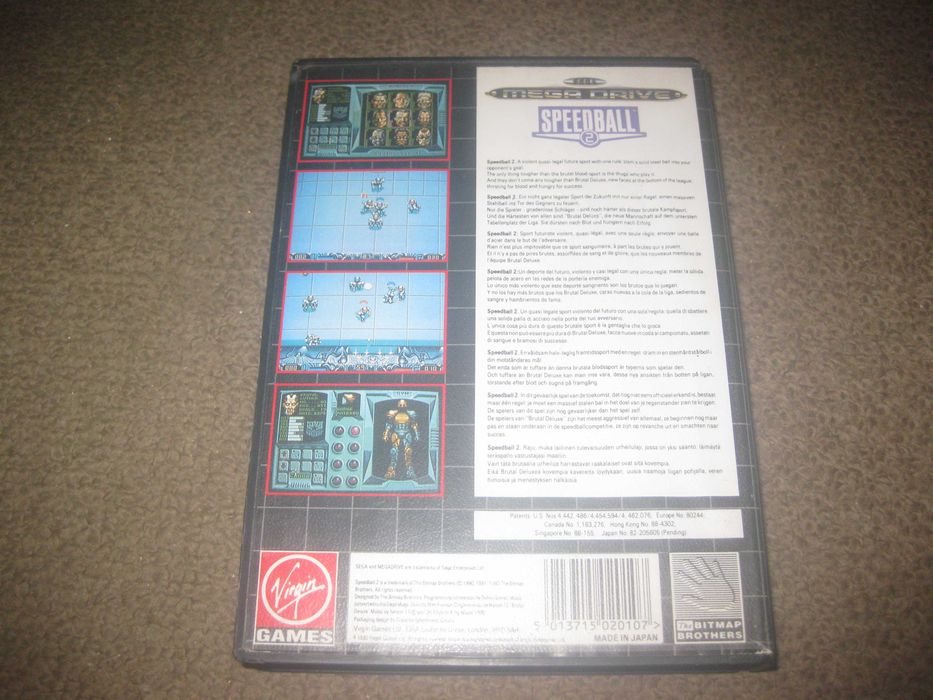 Jogo "Speedball 2" para Sega Mega Drive/Completo!
