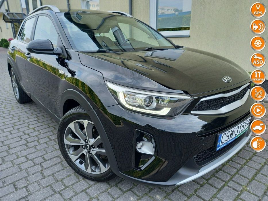 Kia Stonic 1.4Benzyna 100KM Ledy Duża Navi Kamera 100%Bezwypadkowa Bardzo Zadbana
