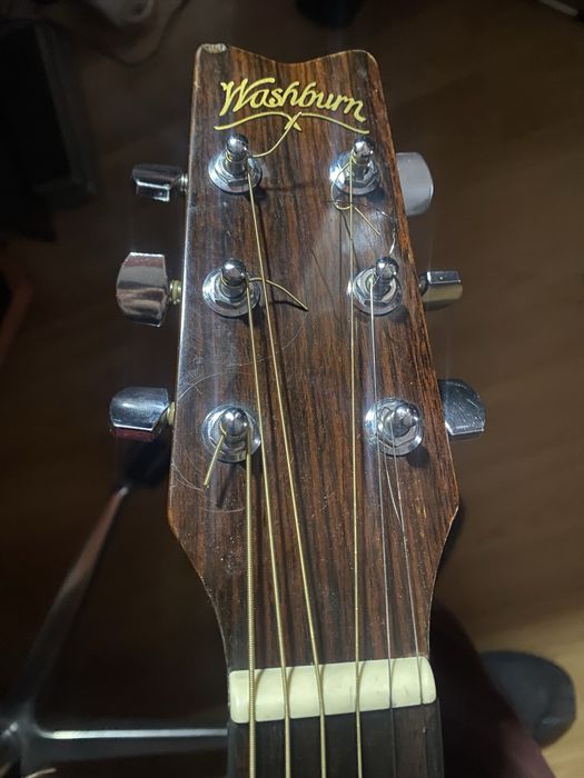 Акустична вінтажна гітара Washburn D13N і лади з нержавіючоі сталі