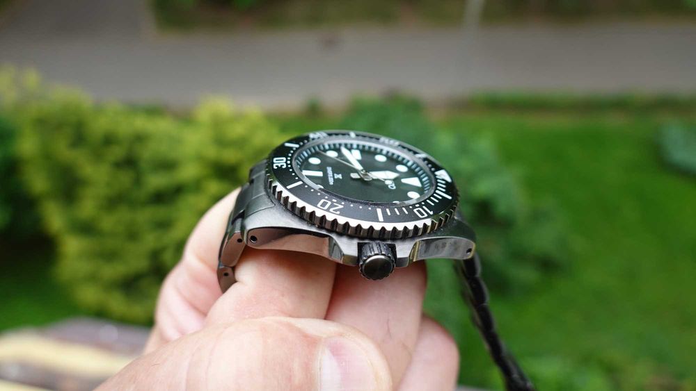 Zegarek SEIKO PROSPEX SOLAR DIVER All Black - męski - jak nowy - gwarancja do 03.2028