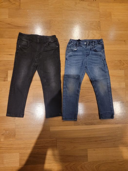 Spodnie rurki jeansy baggy 98 zara Reserved