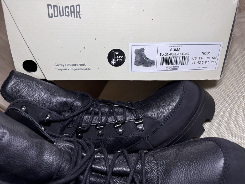 Черевики cougar suma rubber leather ботинки