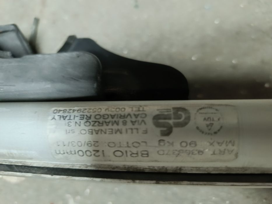 barra de tejadilho de alumínio