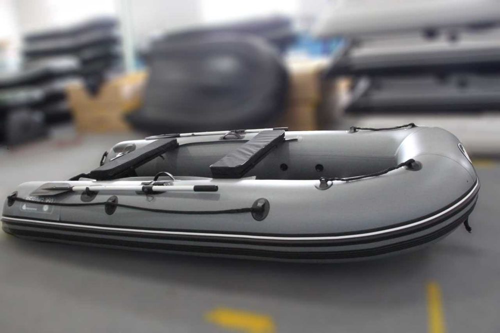 Ponton PVC Bering 400, zestaw MAX. Szaro czarny