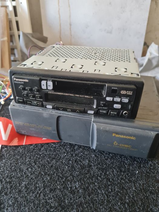 Radio panasonic+ wekslarka cd