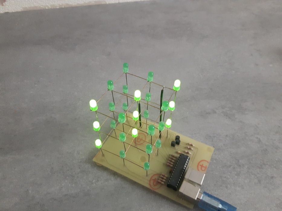 Kostka LED sześcian ledcube led cube 3x3x3 dekoracja ozdoba świetlna