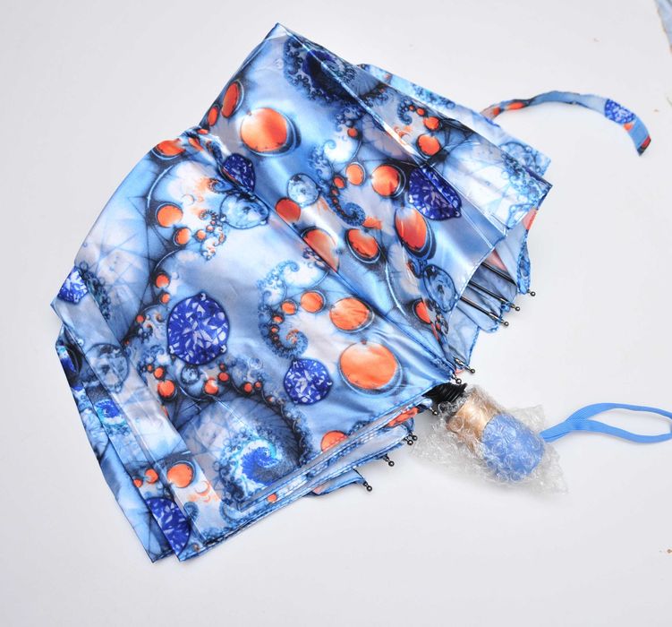 Женские зонты 10 спиц антиветер полуавтомат карбон атлас сатин новые