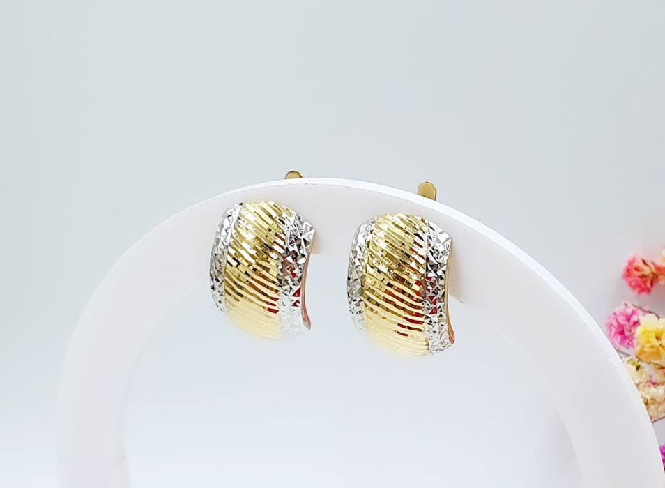 Złote kolczyki 585 711a