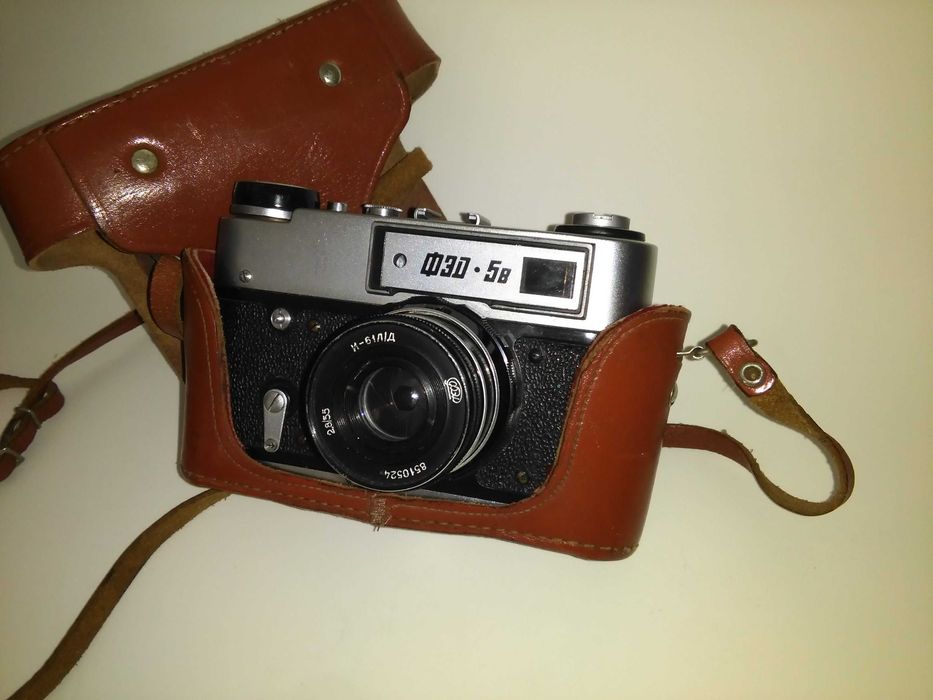 Maquina fotográfica antiga FED-5V (USSR)