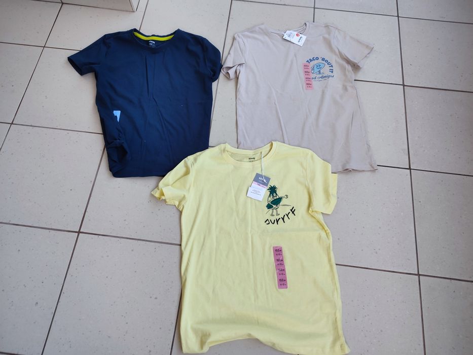 Zestaw t-shirt  x 4 dla chłopca rozmiar 152,  nowe z metką