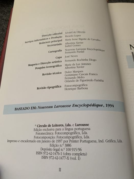 Nova Enciclopédia Larousse/ 22 Volumes