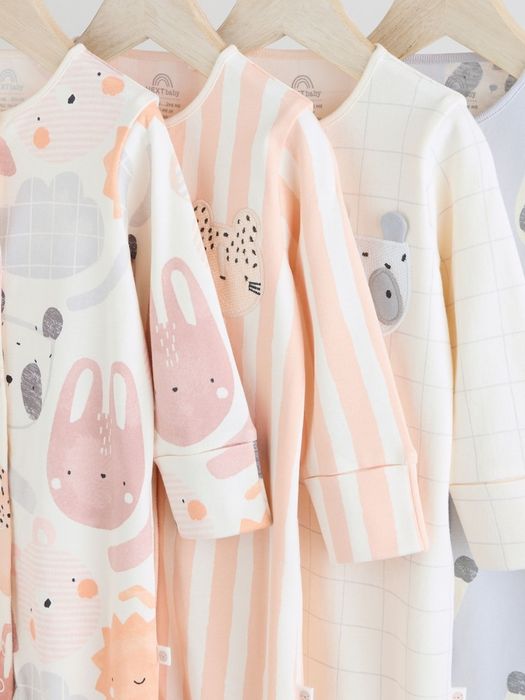 Pajacyki niemowlęce dziewczęce Next pajace śpiochy piżamki 68