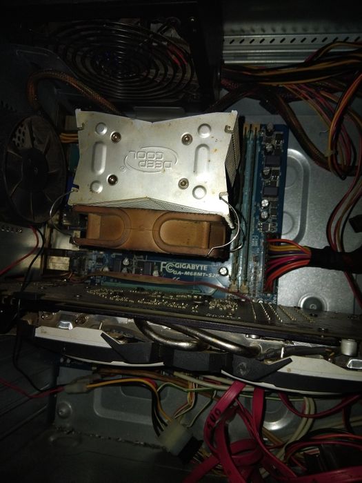 Комплект Материнська плата am3+AMD Phenom II X6 1055T 125W+ddr3