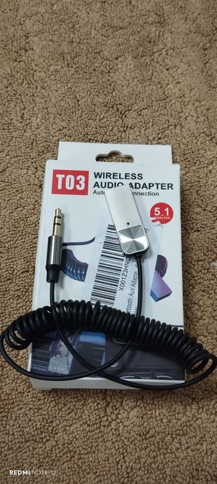 Bluetooth 5.0 адаптер (AUX - USB) для авто