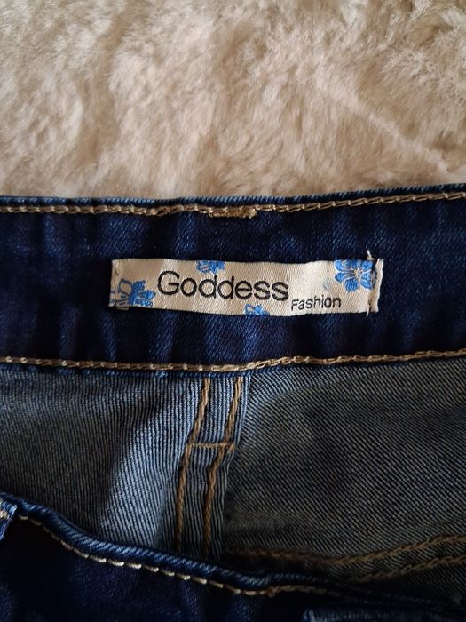 Spodnie jeans damskie plus size