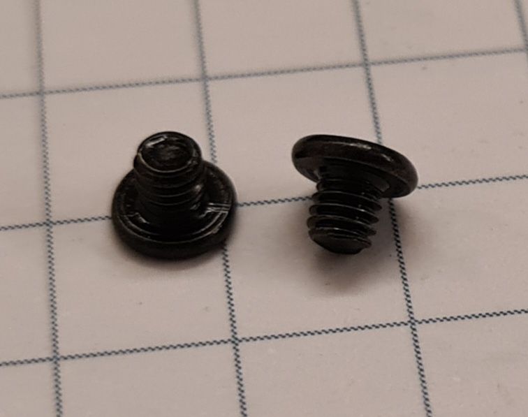 12 Black Philips Screws M2.5x2.564585238356867120