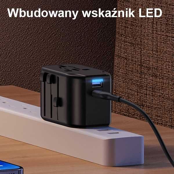 Adapter podróżny przejściówka Gniazdka Chiny Anglia Australia Nowa Zel