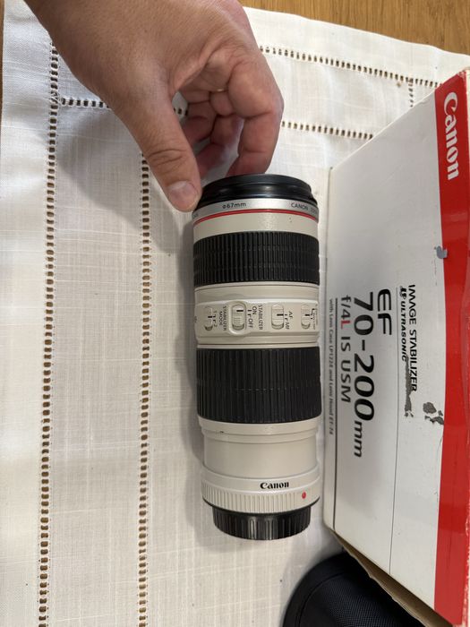 Canon EF 70-200mm f/4 L IS (estabilizada) - impecavel