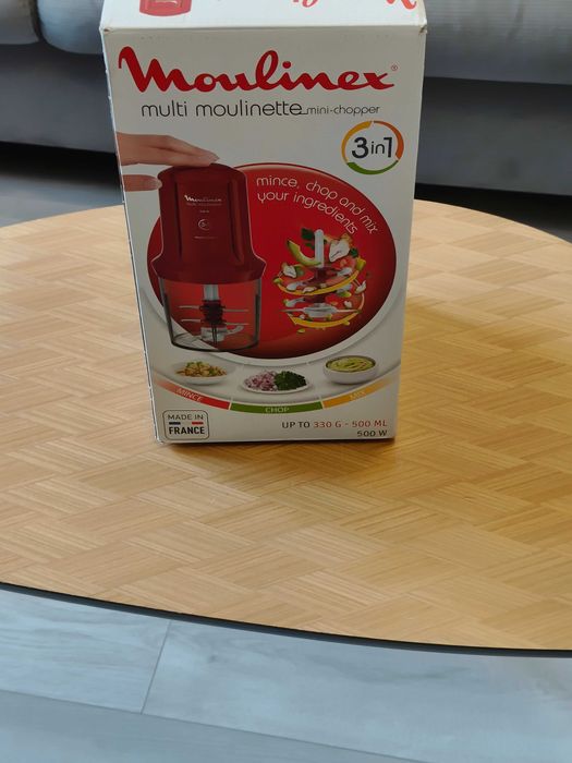 Elektryczny młynek do mielenia 3 w 1 Moulinex Multi Moulinette Mini Chopper Nowy