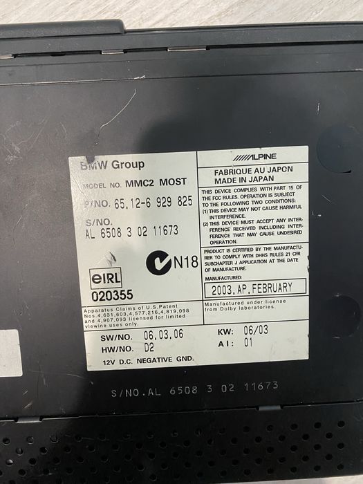 Zmieniarka DVD/CD BMW E65/66