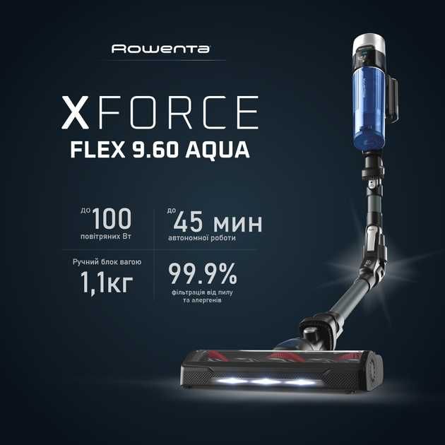 Акумуляторний пилосос Rowenta X-Force Flex 9.60 Aqua Allergy RH20C0WO