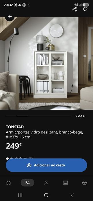 Armário Tonstad ikea na caixa