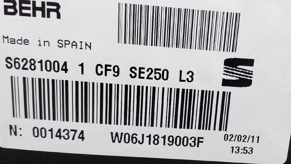 Chauffage / sofagem completa SEAT Ibiza IV (6J5, 6P1)