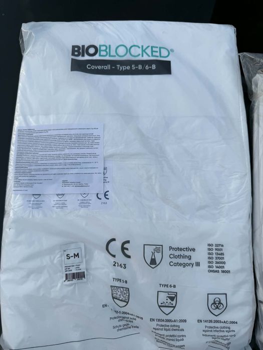 Kombinezon ochronny biologicznej BIOBLOCKED