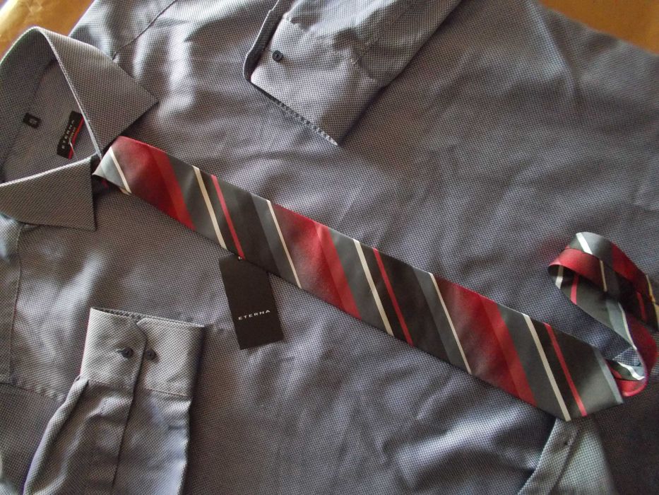 4XL ETERNA Exclusive Line Nowa Koszula Męska 4XL46/47 Germany+ Krawat