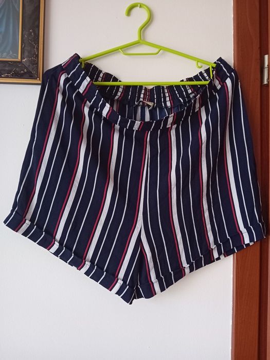 Szorty damskie w paski, 40-42, bdb
