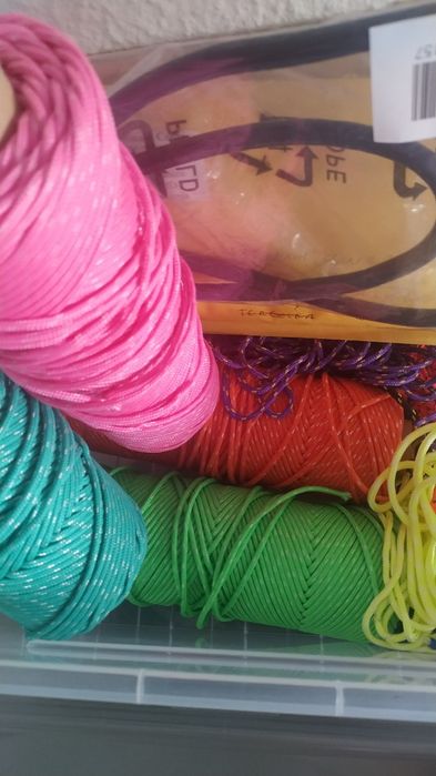 7 rolos(380m) Cabos náuticas várias cores