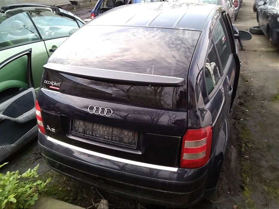 Klapa tylna AUDI A2 1,4B 00R.,drzwi,fotele,lampy..