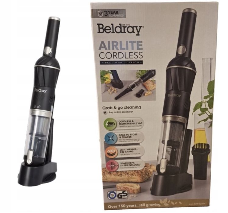 Odkurzacz ręczny Beldray Airlite Cordless HEPA Platinum edition