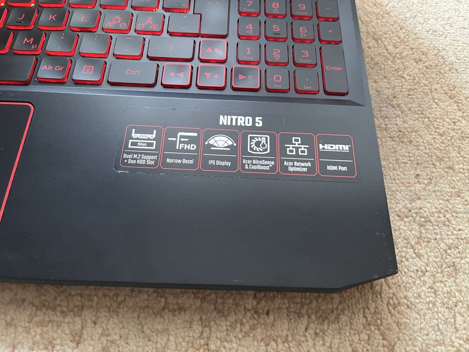 Потужний Ігровий ноутбук Acer Nitro 5 (Ryzen 5, SSD 512GB, RX560 4GB)