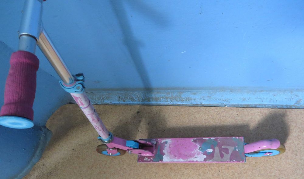 Самокат складывающийся двухколесный от 5 до 10 лет Металлический