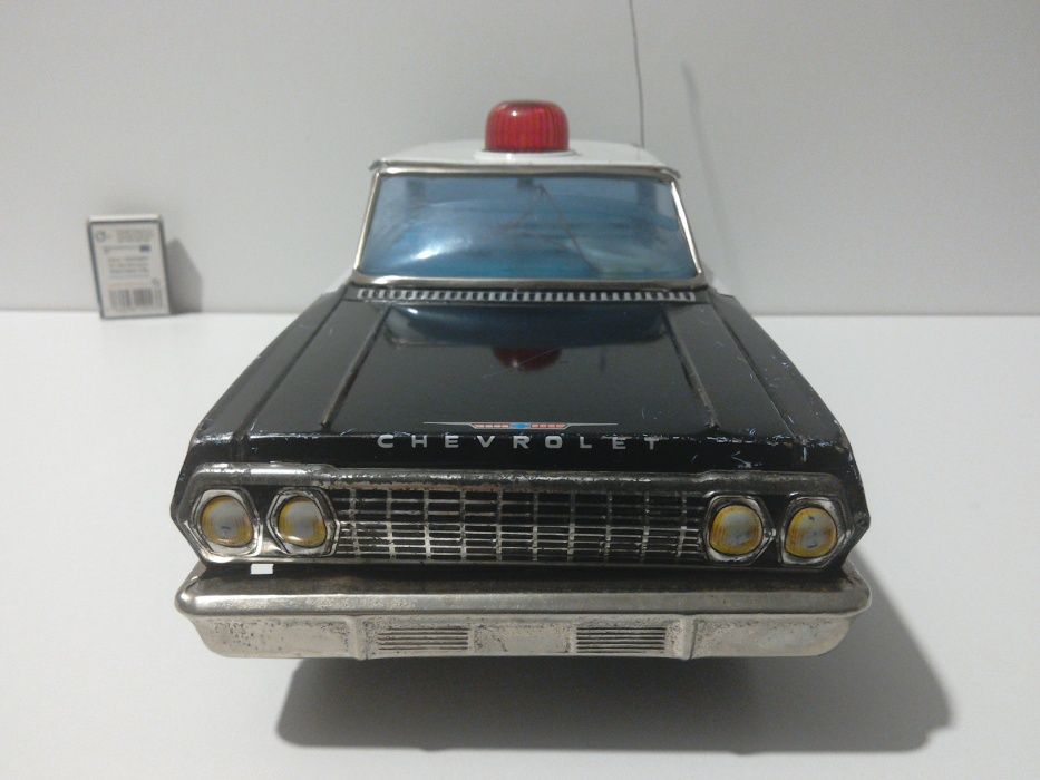 stara zabawka PRL blaszana Policja USA Chevrolet stare zabawki czz rc