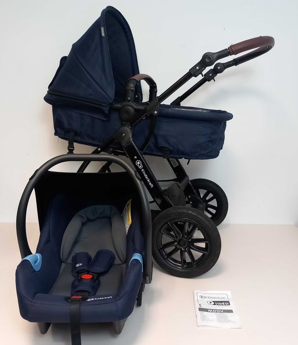 Wózek wielofunkcyjny Kinderkraft 3w1 Moov NAVY b268