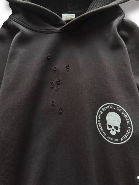 S-М. Number (N)ine Shield hoodie