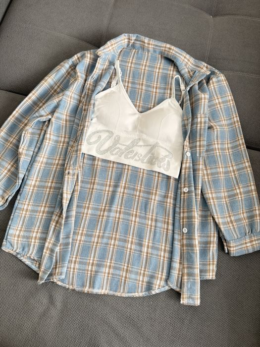 Рубашка жіноча в клітинку