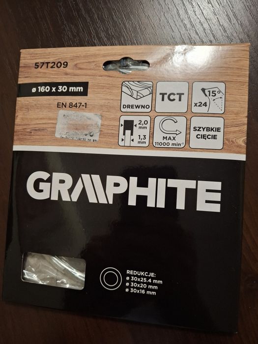 Tarcza Graphite 160x30mm