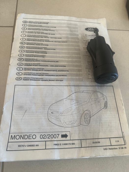 Bagaznik dachowy Ford Mondeo 02/2007 do 2014