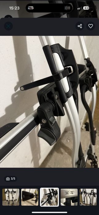 Bagaznik dachowy rowerowy z belkami E90 E98