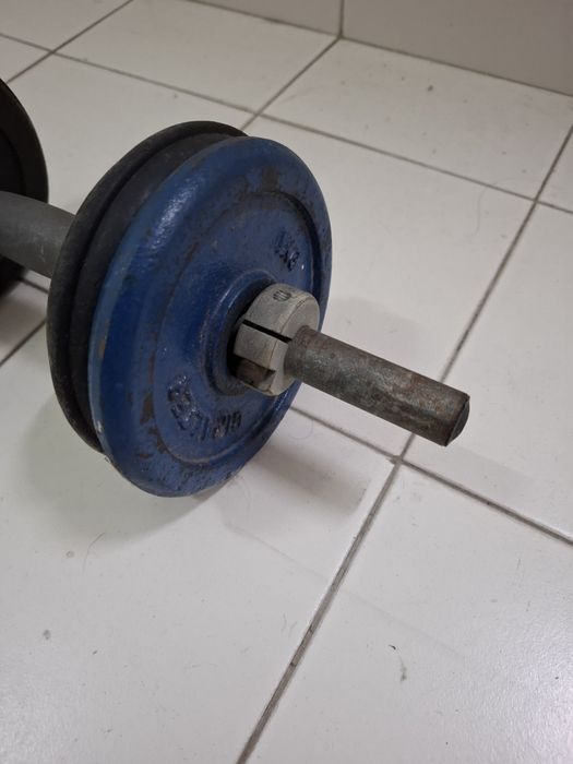 Halter + 4 pesos de 1kg cada