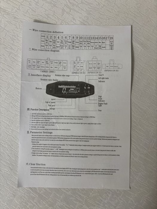 Приборна панель мото, універсальна  Kovi, Geon, Kayo