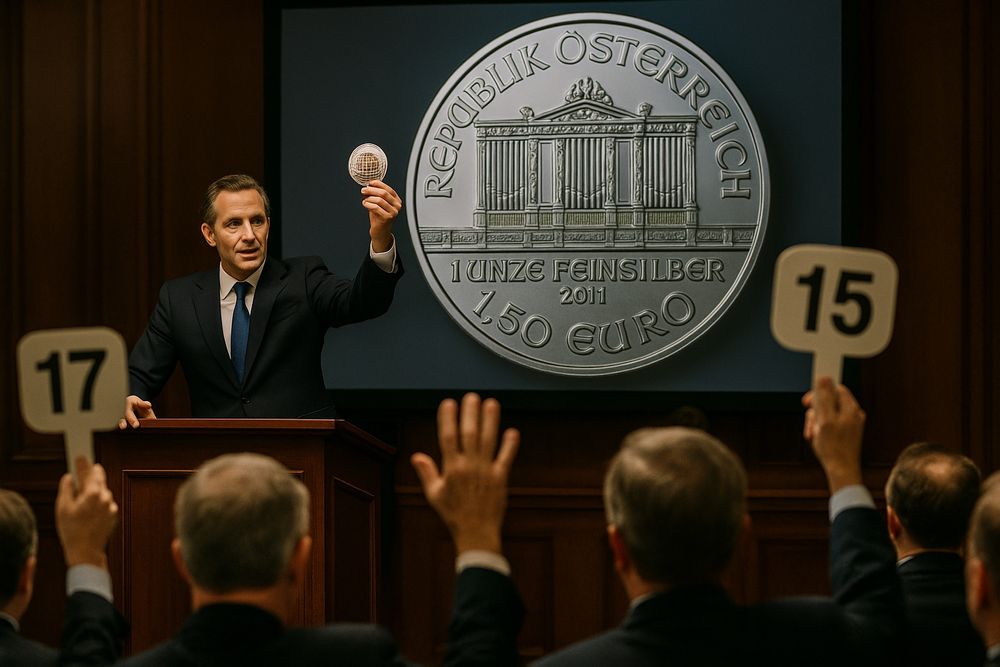 Серебряная монета 2011 Австрии-венский Филармоникер/Филармония 1,5 евр