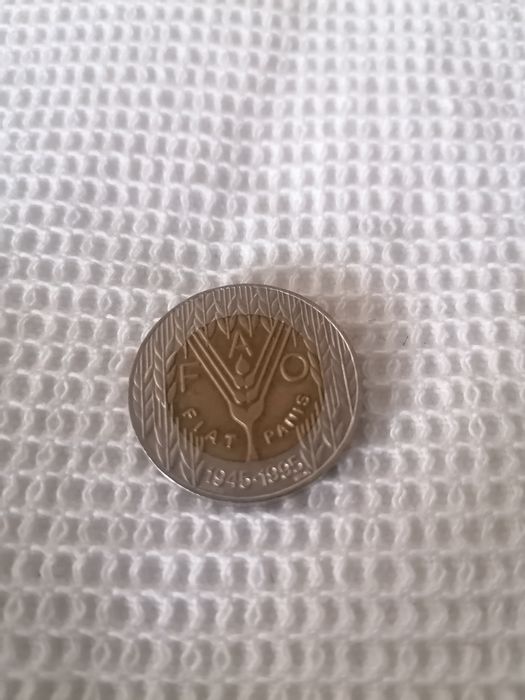 Moeda  de 100 escudos de 1995 - FAO Fiat Panus