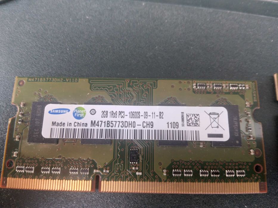 Memórias Samsung DDR3 10600S para Portátil 2GB+2GB