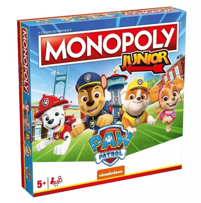 Monopoly Junior Psi Patrol. Winning Moves. Nowy Produkt